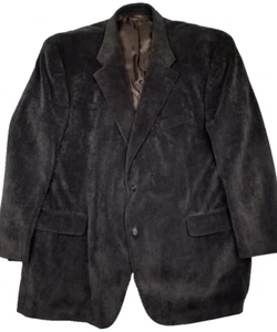 Oak Hill Blazer Mens Corduroy Blazer Sport Coat Casual Jacket 52R Brown Stretch - Picture 1 of 22