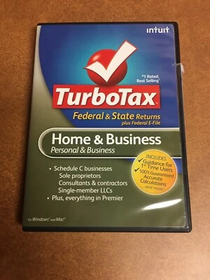 IntuitTurboTax Home & Business 2010 Federal & State Returns Plus Federal E-File - Image 1 of 4