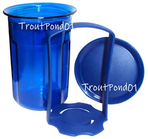 TUPPERWARE Pickle Keeper Pick a Deli 2c Contenedor Colador Azul Encurtidos Aceitunas - Imagen 1 de 2