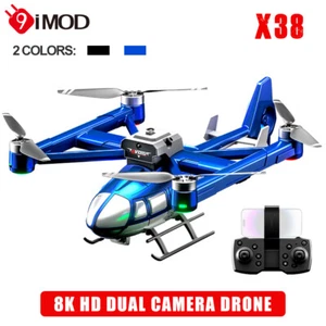 X38 DC-135 RC Drone Helicopter 2.4G Dual Camera Obstacle Avoidance Brushless - Picture 1 of 8