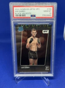 2022 UFC Optic Ian Garry PSA 10 Black Velocity /39 Rookie RC Card Rare SP - Picture 1 of 2