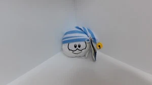 Club Penguin Plush 3in white with stripe hat  with coin and tag - Picture 1 of 3