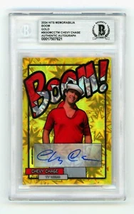 Chevy Chase Ty Webb 2024 Hits Memorabilia BOOM Gold /10 Signed BGS BAS Auto - Picture 1 of 2