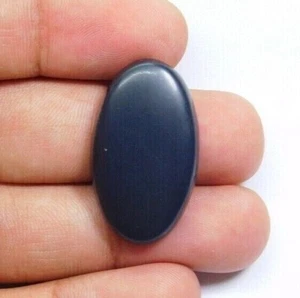 Piedra preciosa de shungita negra cabujón natural piedra suelta para joyería 32 quilates ME-3936 - Imagen 1 de 3