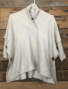 Girls Takara Girls Pullover Sweater Asymetrical Hem Sz L Beige NWT - Picture 1 of 4