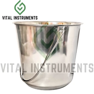 Eimer Eimer 16 Quart Hund Bauernhof Wasser Milch Fütterung Schwerlast Edelstahl - Bild 1 von 1