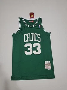 Larry Bird 1985-86 Boston Celtics Jersey #33 Stitched Mitchell & Ness Mens-L/44 - Picture 1 of 4