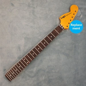 Lock Nut Reverse Big Head Maple Electric Guitar Neck 22 Frets Rosewood Yellow - Picture 1 of 10