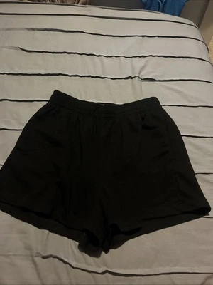 Pantalones cortos cómodos negros para mujer H&M talla M Foto 1 de 4