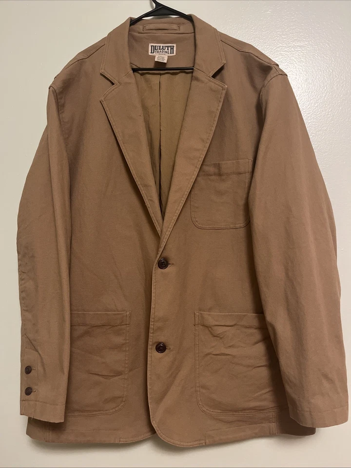 Duluth Trading Flex Firehose Jacket Sports Coat Blazer Mens Brown Heavy Sz: 2XLT - Image 1 of 4