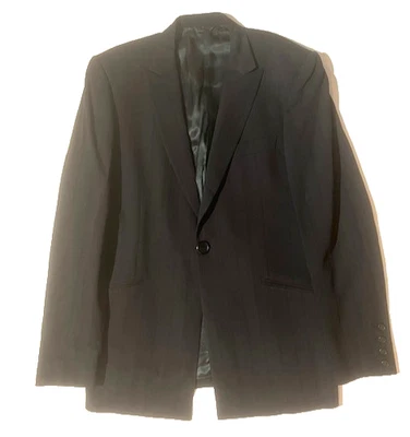 Chaqueta Blazer Vintage COSTUME NATIONAL HOMME Negra Lana Ajustada Talla 40 50 Italia Foto 1 de 4