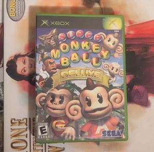 Xbox Sega Super Monkey Ball Deluxe Video Game Discontinued Out Of Print Y2K 2005 - Picture 1 of 4