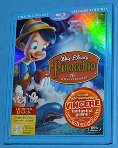 Pinocchio - Edizione Speciale 3 Blu-ray Disc - Disney - New Nuovo Sealed - Foto 1 di 4