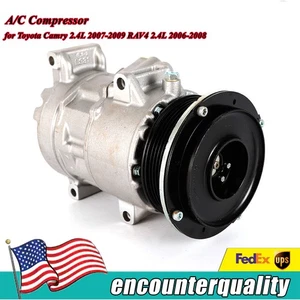 AC Compressor For Toyota Camry 2007-2009 2.4L RAV4 2006-2008 2.4L CO 11178JC - Picture 1 of 9