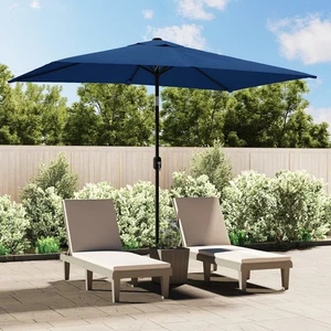 Gartenschirm Azurblau Polyester 118,1x78,7 Zoll neigbar - Bild 1 von 8