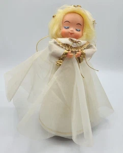Carillon girevole angelo di Natale vintage anni 60 Silent Night Japan 10" - Foto 1 di 7