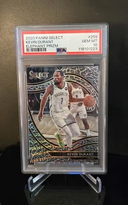 PSA 10 🔥 KEVIN DURANT SSP 2020 Panini Select Courtside Elephant Prizm No. 259 - Image 1 of 2