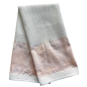 Vintage Le Jacquard Francais Koi Fisch Karpfen rosa pfirsich weiß Handtuch 29”x 22” - Bild 1 von 10