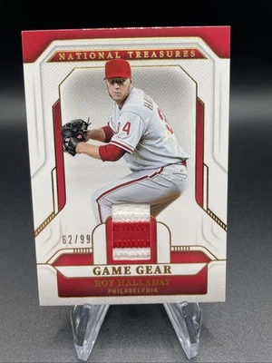 2025 Panini National Treasures Roy Halladay Game Gear  Patch /99 - Image 1 of 2