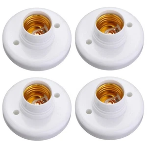 1/2/4Pack E27 Screw Cap Socket Light Bulb Holder Fitting Light Lamp Stand/Base B - Picture 1 of 14