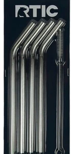 RTIC Stainless Steel Straws - 4 Pack - Picture 1 of 3