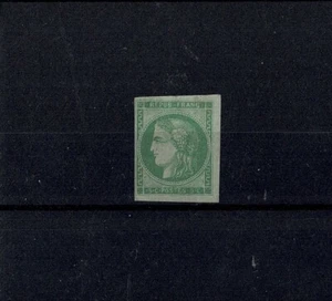 FRANCE STAMP YVERT 42A " CERES BORDEAUX 5c GREEN-YELLOW R1 " MNG FVF SIGNED J494 - Picture 1 of 2