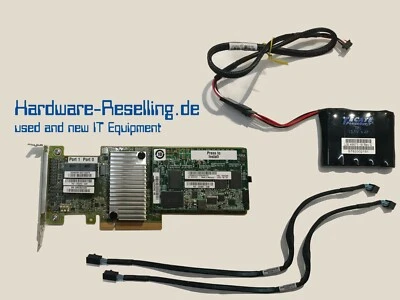 IBM ServeRAID 12G 46C9111 LP M5210 PCIE 3.0 X8 + 2X 44E3275 Cavo SAS Interno - Immagine 1 di 4