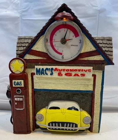 Vintage Mac's Automotive & Gas Battery Operated Wall Clock Cover