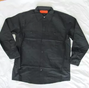 Mens shirt Work uniform small medium large XL 3x blue black white tan NEW - Picture 1 of 14
