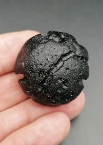 Tektite Filippinite di Qualità 28,74g / 3,2cm Bellissimo Vetro da Impatto Meteorite - Foto 1 di 12