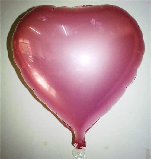 Balões de hélio folha de coração 18" decoração de noivado festa de aniversário casamento 1 peça - Imagem 1 de 1
