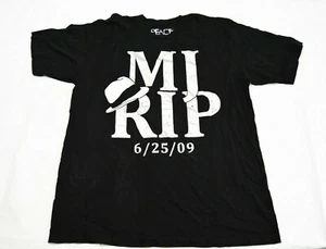 Camiseta Peace Generation RIP MJ Michael Jackson Negra/Plateada Para Hombre Talla Grande - Imagen 1 de 6
