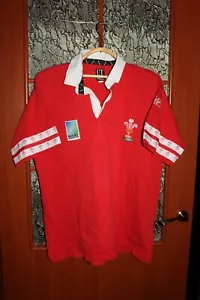 Camiseta deportiva vintage Cotton Traders Gales Rugby Union 1995 Copa Mundial - XL - Imagen 1 de 5