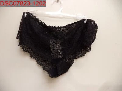 NWT - Honeydew Intimates Women's Black Lady In Lace Built-UpThong, Size XL - Image 1 of 4