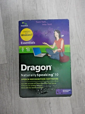 Nuance Dragon Naturally Speaking 10 Speech Recognition Software & Microphone - Image 1 of 3