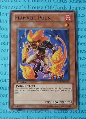 DREV-EN094 Flamvell Poun Yu-Gi-Oh Card 1st Edition New - Image 1 of 4