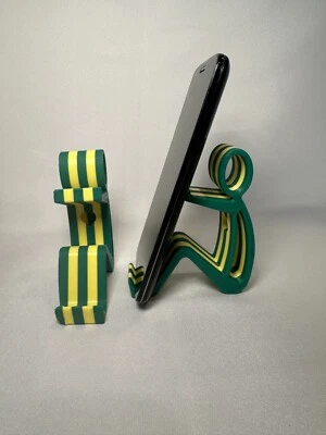 Soporte para teléfono chico con corazón verde/amarillo Foto 1 de 2