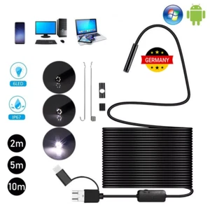 Endoskop Inspektion Kamera 3IN1 USB 5,5mm Objektiv 6LED für PC Android Handy PC - Bild 1 von 13