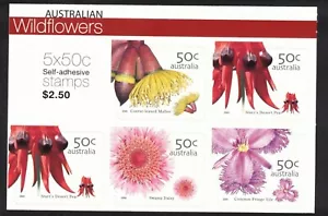 2005 Australia Wildflowers sheetlet of 5 self adhesive stamps SG 2534b MUH - Picture 1 of 2