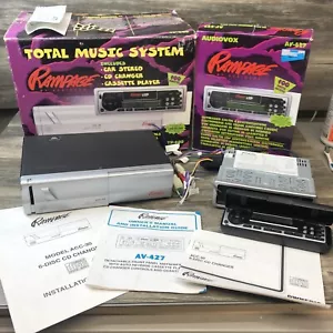 Vintage offene Box Rampage von Audiovox Total Music System TP-600 100W AV 427 CASS. - Bild 1 von 20