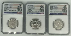 2023 P D S ELEANOR ROOSEVELT American Women AWQ 25c NGC MS 66 FIRST DAY OF ISSU - Picture 1 of 3