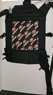 Portabebés/niño pequeño San Francisco 49ers Baby Hawk Oh Snap delantero o trasero Foto 1 de 4