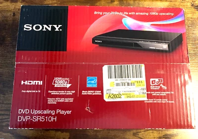 SONY DVD Upscaling Player * DVP-SR510H * HDMI 1080 * Remote Control* NEW in Box! - Image 1 of 4
