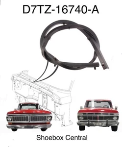 1968 - 1979 Ford Pickup Truck Hood to Cowl Rubber Seal Weatherstripping - Picture 1 of 2