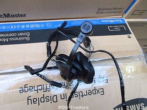 HMA HMA309N Headset with Boom Microphone 16 Ohm Black Headphones - Afbeelding 1 van 4