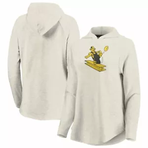 Pittsburgh Steelers NFL Women's Fanatics Oatmeal Game Pullover Hoodie Medium - Picture 1 of 9