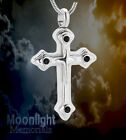 New Cross Crystal Color Christian Cremation Urn Keepsake Ashes Memorial Necklace