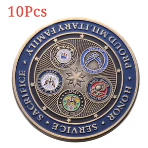 10Pcs Militaria Collection Gift Challenge Coin Air Force Collectible Navy Army - Picture 1 of 7