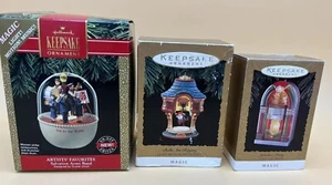 3 Magic Hallmark Christmas Ornaments Jukebox, Salvation Army, Bells are Ringing - Picture 1 of 11