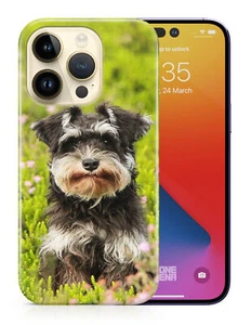 CASE COVER FOR APPLE IPHONE|SCHNAUZER DOG 1 - Foto 1 di 44
